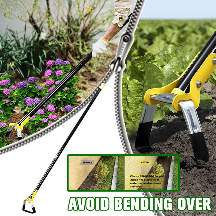 MYL-10 Stirrup Ring Weeding Hoes Garden Tools, 3 Sections 1.2m, 4 Sections 1.6m, 5 Sections 2.0m,...