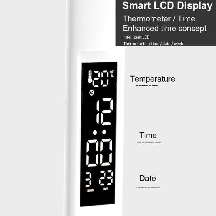 LED Intelligent Digital Display Foldable Desk Lamp, Style:, Charging 2000mAh, Charging 3200mAh, D...