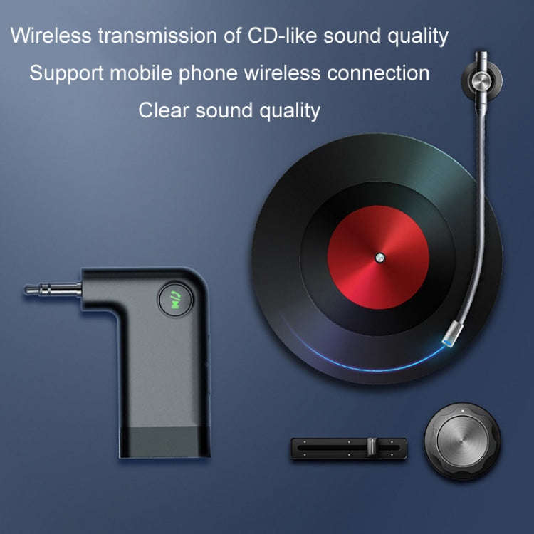 S-18 Car Mini AUX Audio Adapter Wireless Bluetooth 5.0 Receiver, S-18