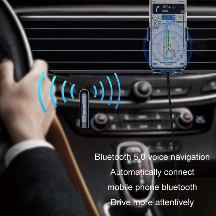 S-18 Car Mini AUX Audio Adapter Wireless Bluetooth 5.0 Receiver, S-18