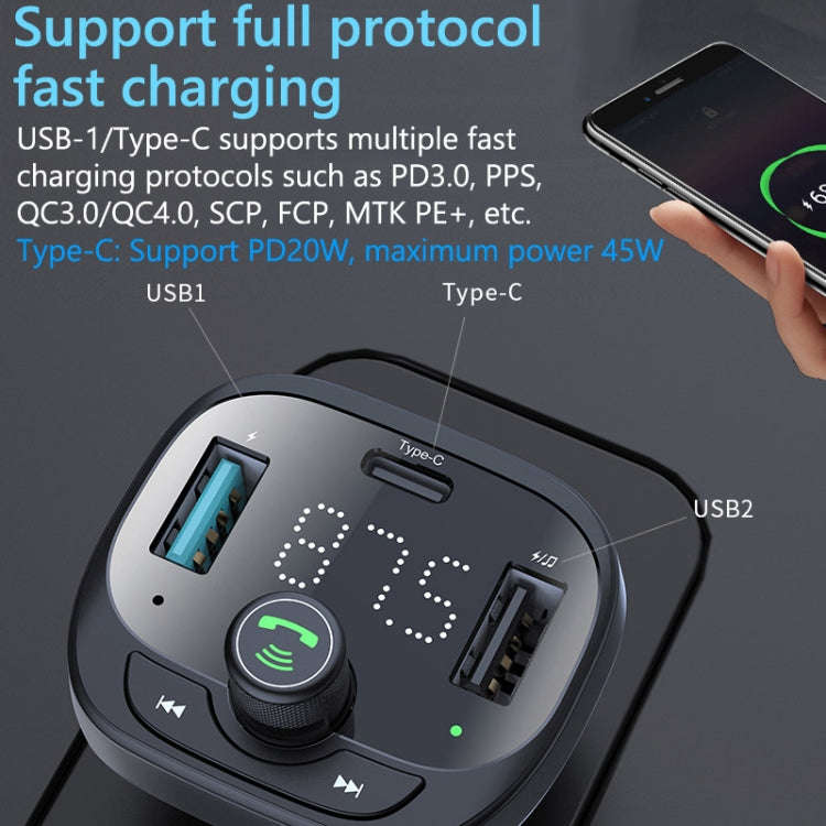 Car Bluetooth Player Receiver 50W Mobile Phone High Power Charger, S-21