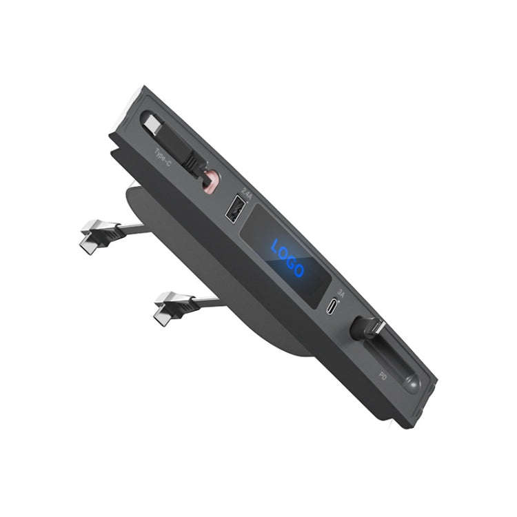 For Tesla Model 3 / Y 27W Quick Interior Charger Intelligent USB-C/Type-C Docking Station HUB, PT...
