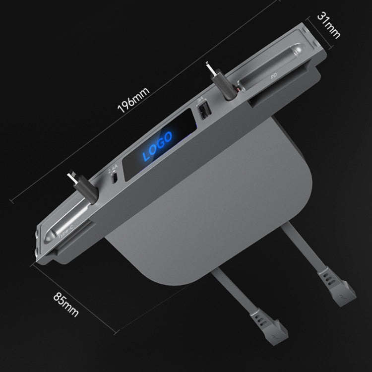 For Tesla Model 3 / Y 27W Quick Interior Charger Intelligent USB-C/Type-C Docking Station HUB, PT...