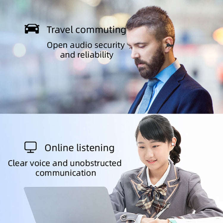 M-S8 Wireless Stereo Single Ear Clip-on Bluetooth Earphone, M-S8 Single Pink, M-S8 Single Blue, M...
