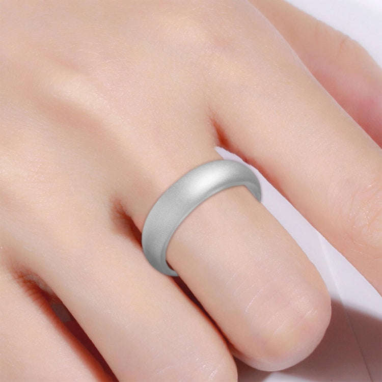 SH100 5.7mm Wide Silicone Ring Glitter Couple Ring, No.4, No.5, No.6, No.7