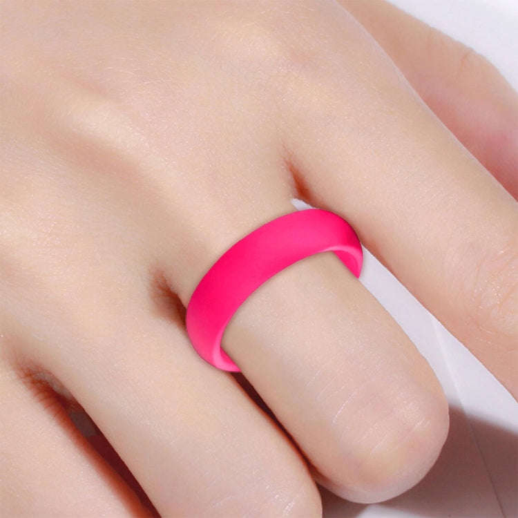 SH100 5.7mm Wide Silicone Ring Glitter Couple Ring, No.4, No.5, No.6, No.7
