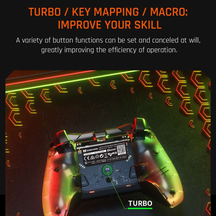 RGB Light Wired Gamepad Controller For PC/Switch, BIGBIGWON C1 S