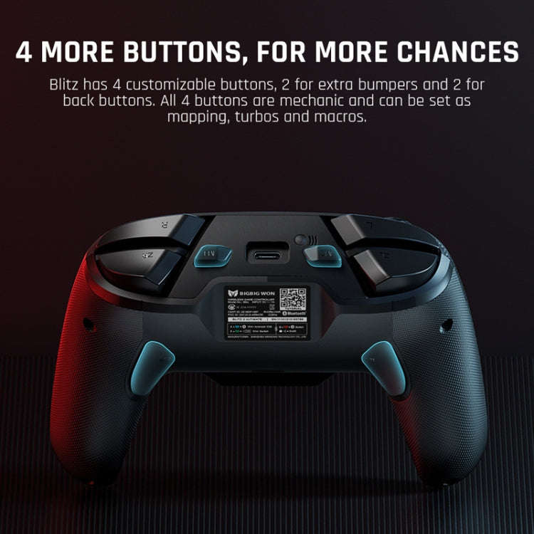 Full Mechanical Gamepad Bluetooth Wired Dual Mode Support Switch / PC / Android / IOS, BIGBIGWON ...