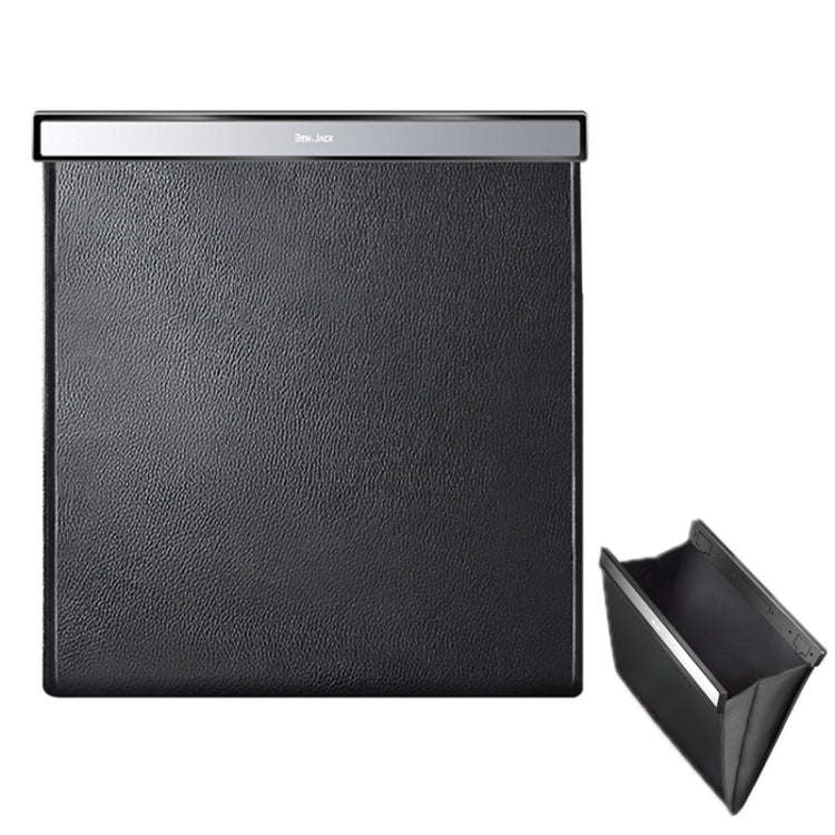 Car Garbage Bag Rear Seat Folding Storage Bag, Magnetic Attraction Black