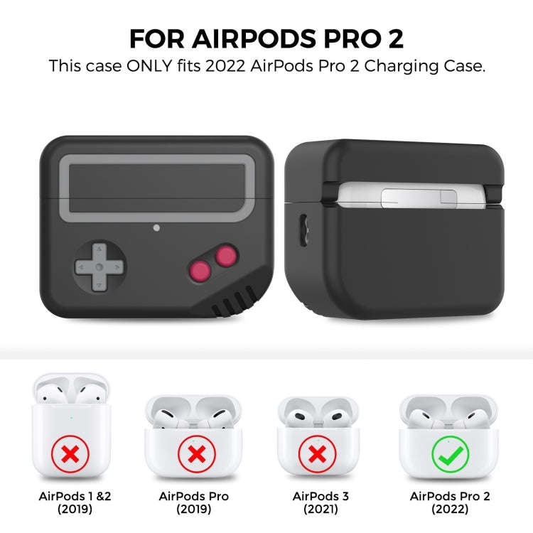 For AirPods Pro 2 AhaStyle PT-JY07 Split Silicone Cartoon Earphone Protective Case, JY07(Gray), J...