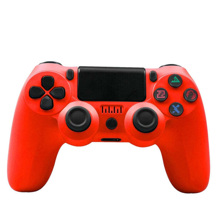 For PS4 Wireless Bluetooth Game Controller With Light Strip Dual Vibration Game Handle, White, Bl...