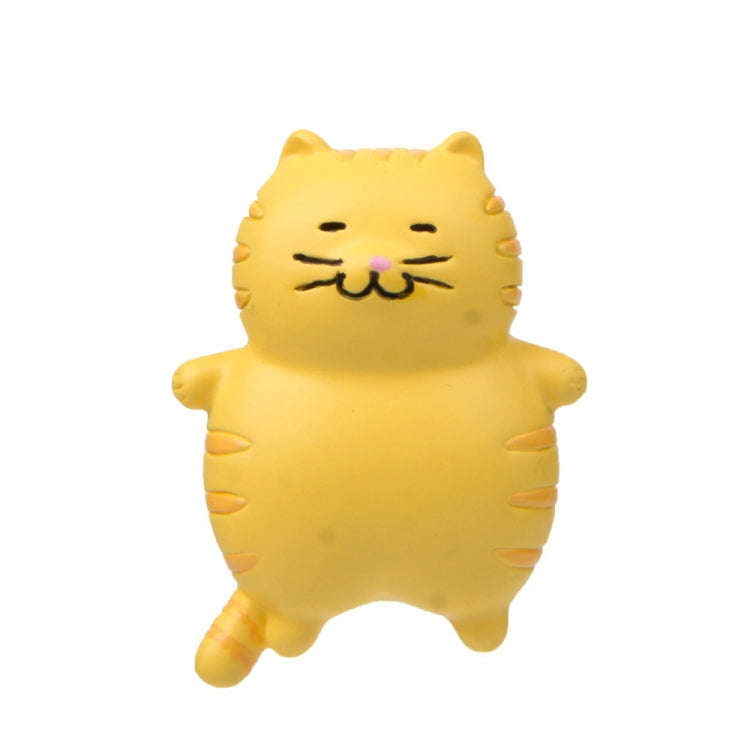 Fat Cat 3D Refrigerator Magnet Magnetic Sticker Phone Case DIY Accessories, Fat Cat (Yellow), Fat...