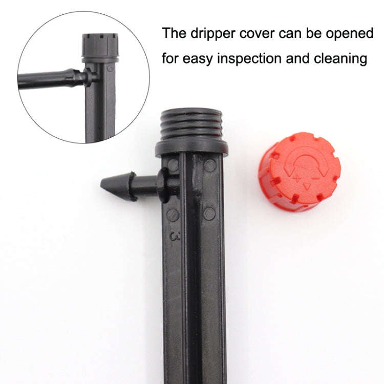 FH-118 13cm Adjustable 8 Holes Ground Plug Dripper Garden Irrigation System Watering Nozzle, Red ...