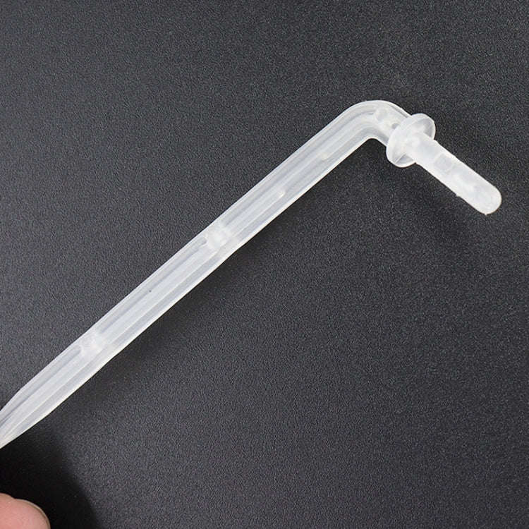 10pcs FR-258 4/7mm Capillary Transparent Curved Drop Arrow Gardening Micro-Spray Irrigation Arrow