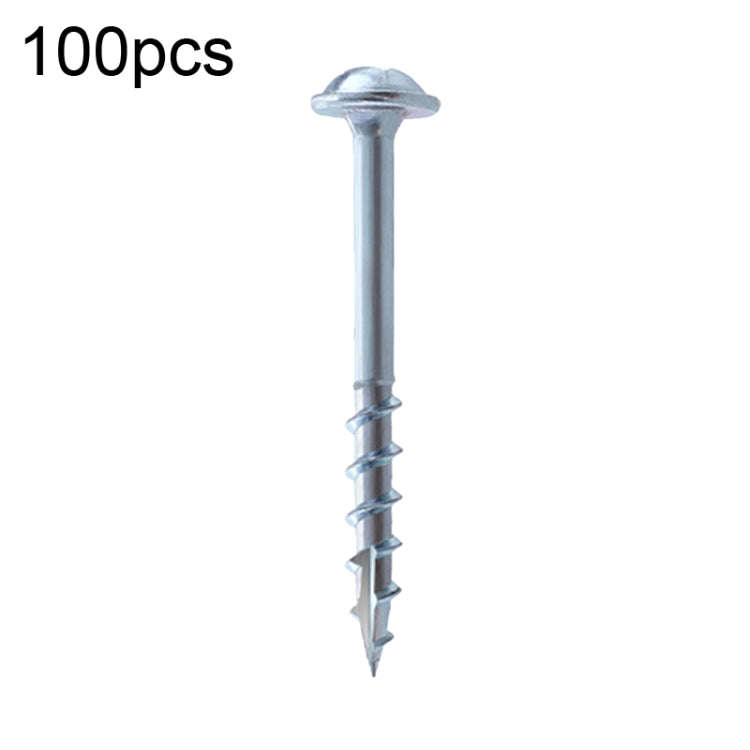 RUITOOL ST4 100pcs Woodworking Slant Hole Screws Half Tooth Self Tapping Phillips Bolt, 25mm, 32m...