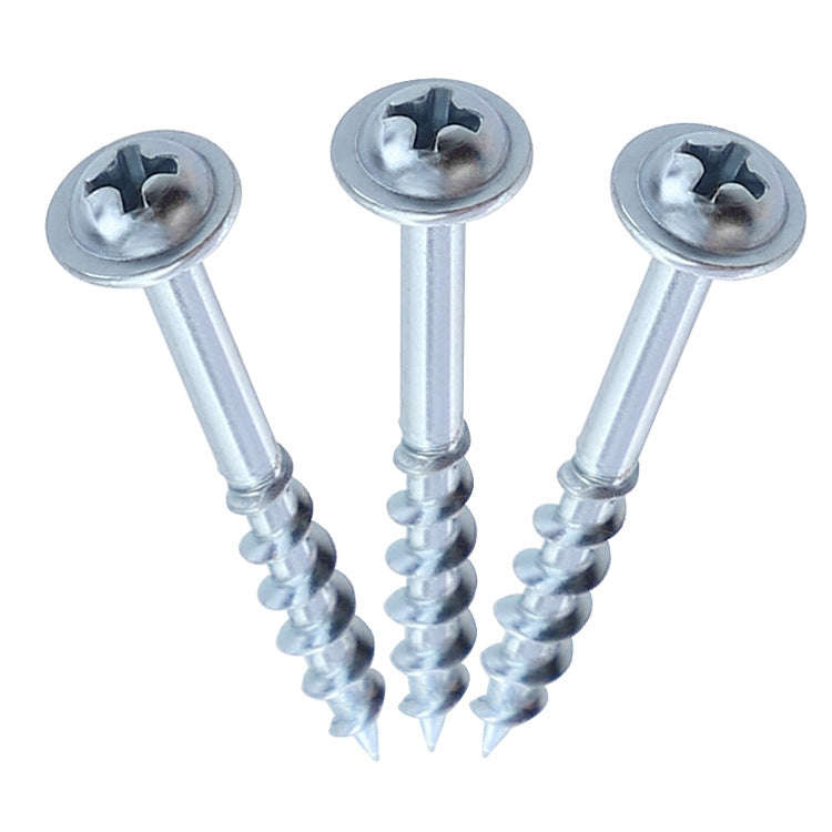 RUITOOL ST4 100pcs Woodworking Slant Hole Screws Half Tooth Self Tapping Phillips Bolt, 25mm, 32m...