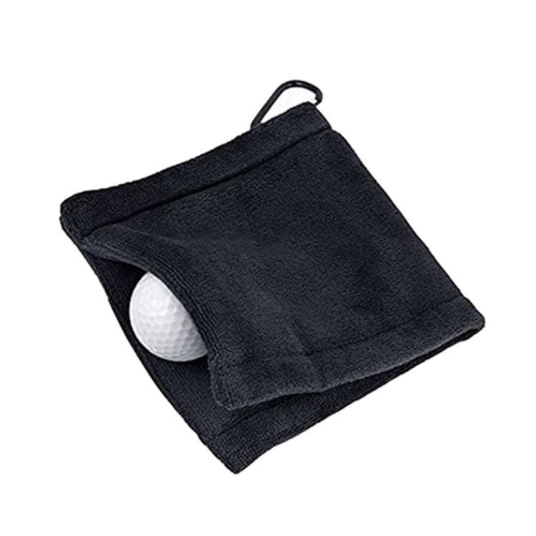 Microfiber Fleece Lining GOLF Ball Cleaning Towel with Carabiner Hook, Cleaning Towel Grey, Clean...