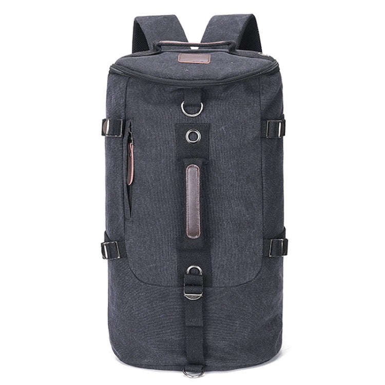 Outdoor Travel Man Canvas Double Shoulder Backpack Student Schoolbag