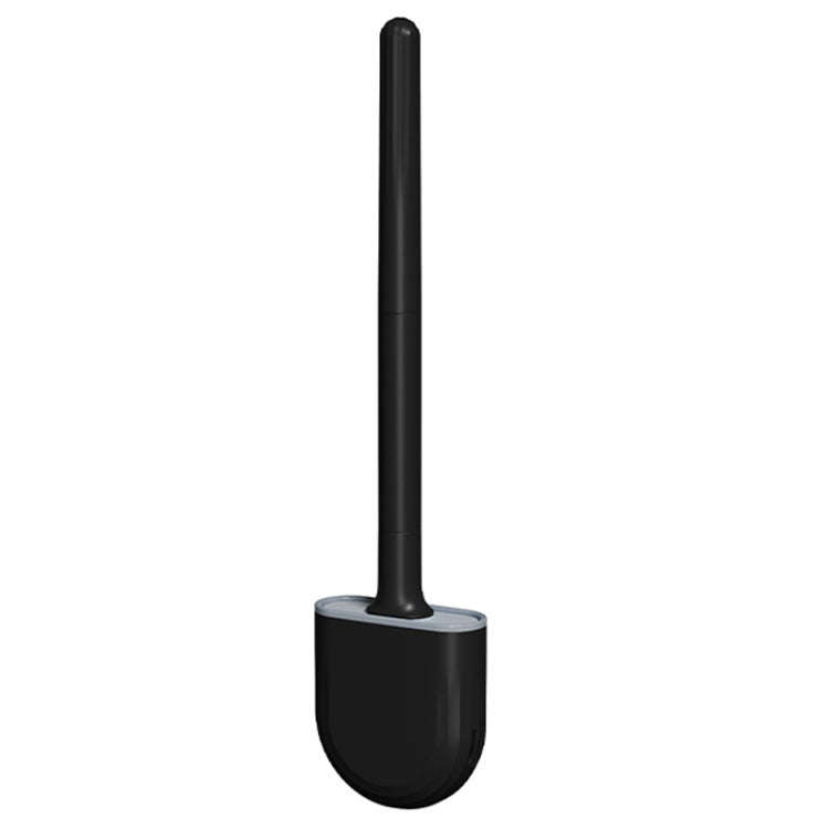 Soft Rubber Toilet Brush Clamp No Dead Space Cleaning Brush, Leakage