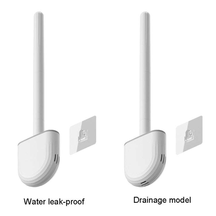 Soft Rubber Toilet Brush Clamp No Dead Space Cleaning Brush, Leakage
