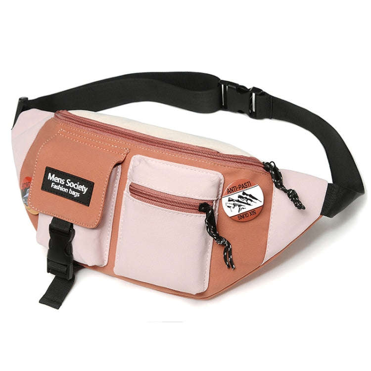 Canvas Crossbody Single Shoulder Backpack Light Sports Chest Bag, Black, Black+Lanyard, Orange, O...