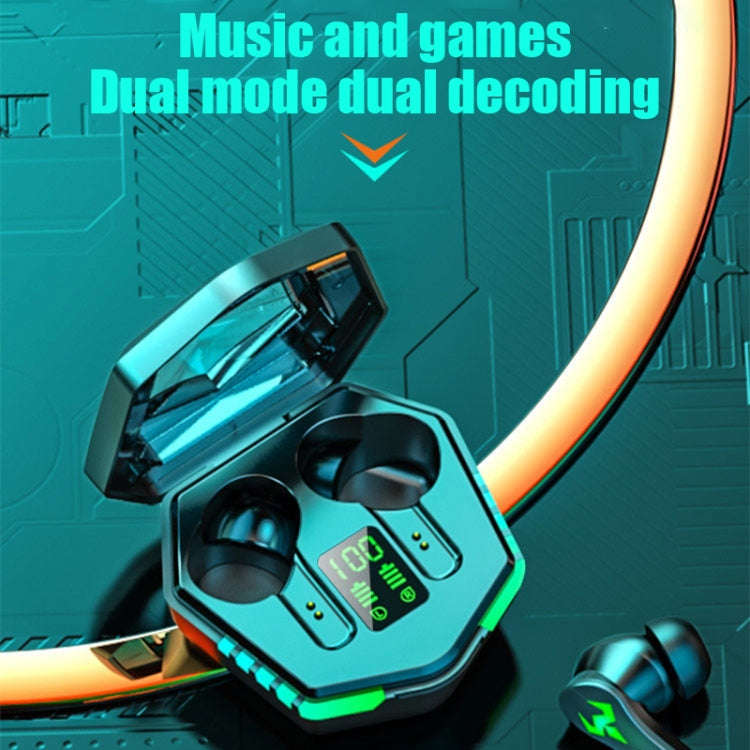 N35 TWS Colorful Light In-Ear Low Latency Wireless Bluetooth Game Earphones, Digital Display, Non...