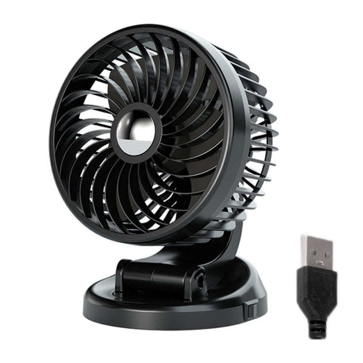 F612 5W Car Rotatable Turntable Silent Fan
