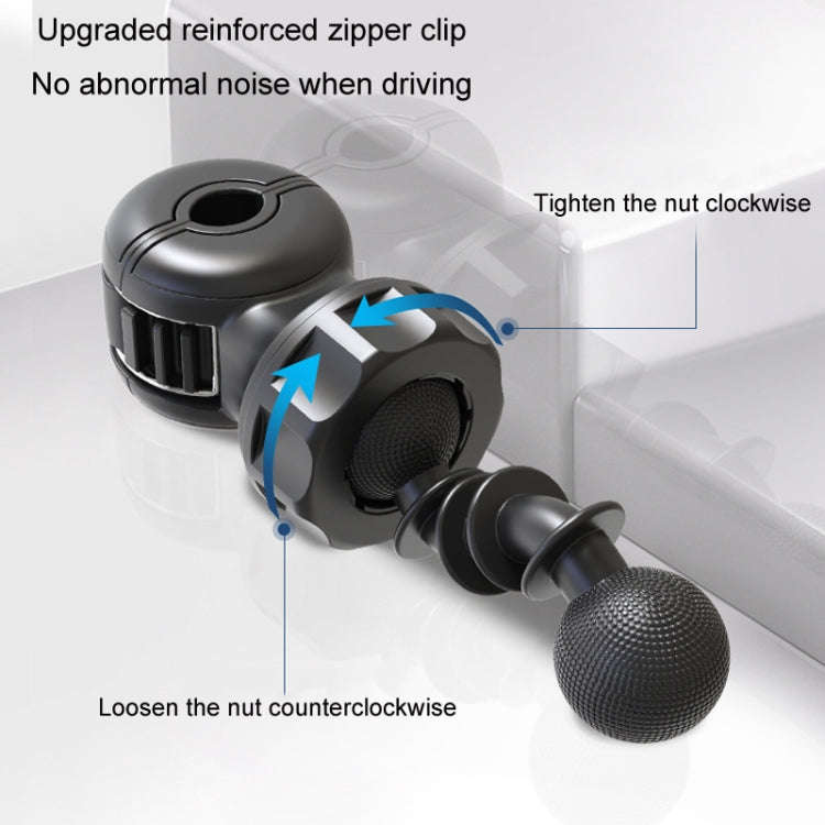 F6207 Car Rear Seat Zip Lock USB Double Head Fan, USB, Cigarette Lighter with USB