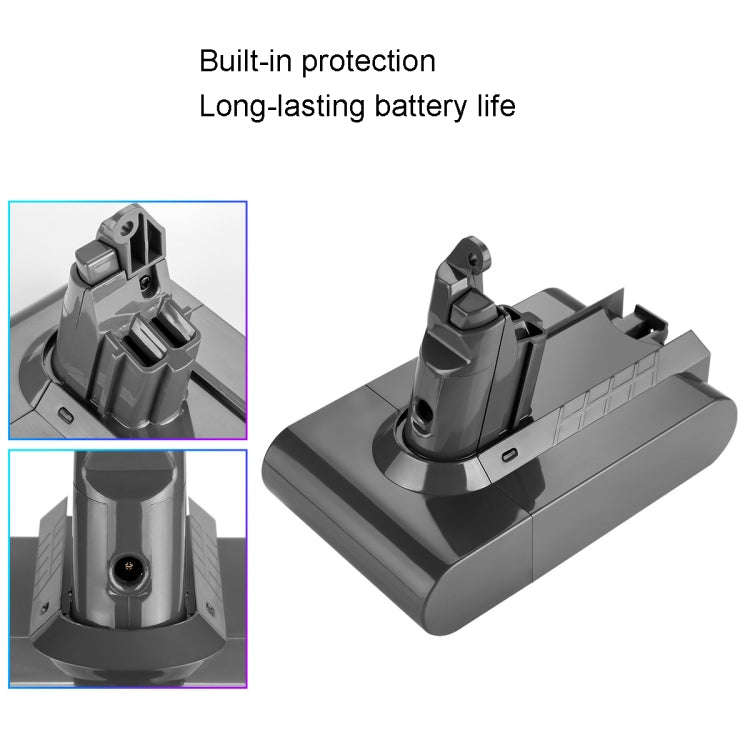 For Dyson V6 Series Handheld Vacuum Cleaner Battery Sweeper Spare Battery, V6 2.2Ah