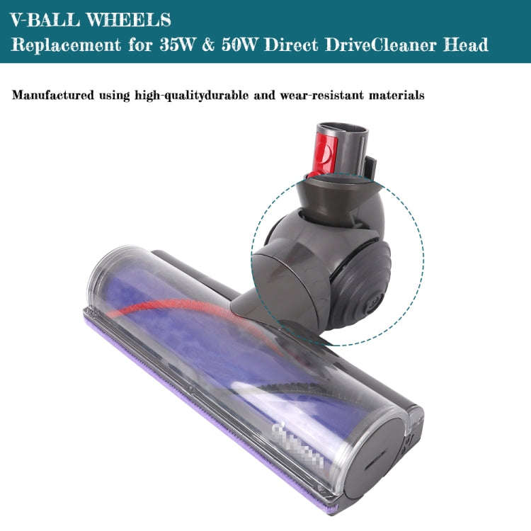 For Dyson V6 V7 V8 V10 V11 V12 Vacuum Cleaner V-Ball Wheels of Direct Drive Cleaner Head, Direct ...