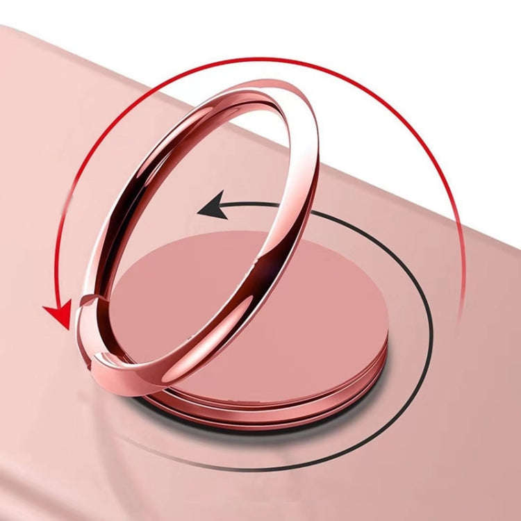 Full Metal Bracket 360 Degree Rotating Magnetic Phone Ring Buckle, 1pcs