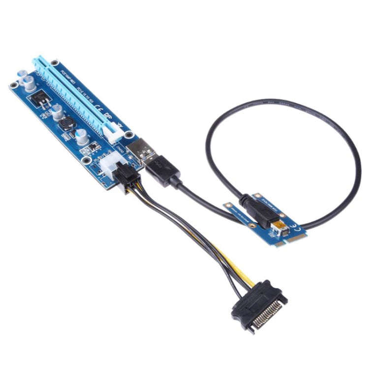 PCE164P-N03 VER006C Mini PCI-E 1X To 16X Riser For Laptop External Image Card, Blue Board 6pin, B...
