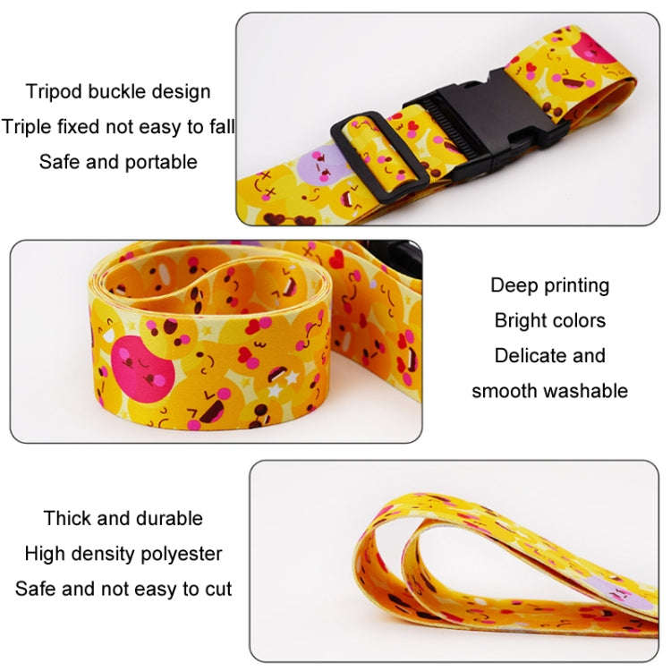 Luggage Fixed Anti-Mis-Opening Packing Strap, Honeycomb, Magic Color, Red Star, Travel Around, Sm...