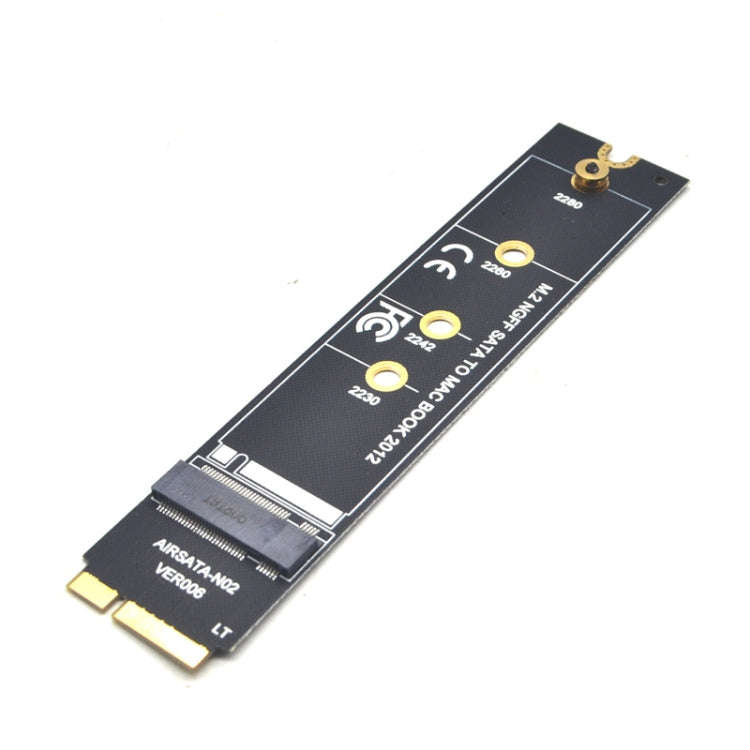 M.2 NGFF SATA To MAC SSD Adapter Riser Card For MacBook Air 2012 A1465 A1466, Long Type, With Scr...