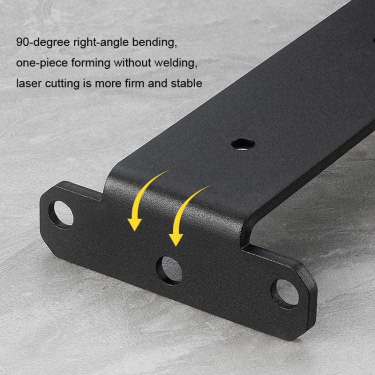 5mm Thick Triangular Bracket Bookshelf Partition Plate, 150mm Black, 200mm Black, 250mm Black, 30...