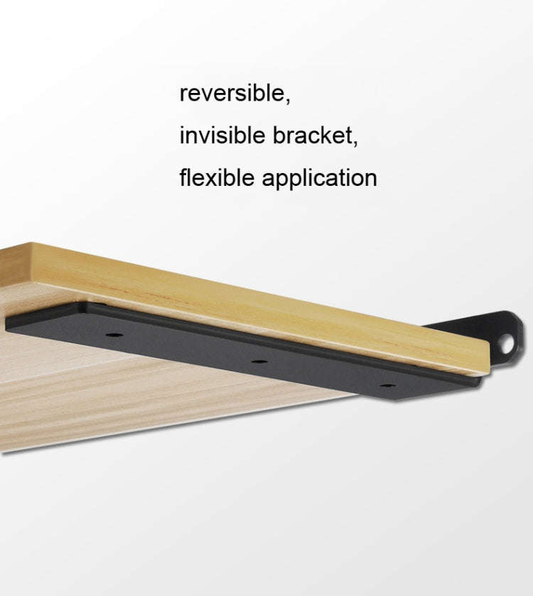 5mm Thick Triangular Bracket Bookshelf Partition Plate, 150mm Black, 200mm Black, 250mm Black, 30...