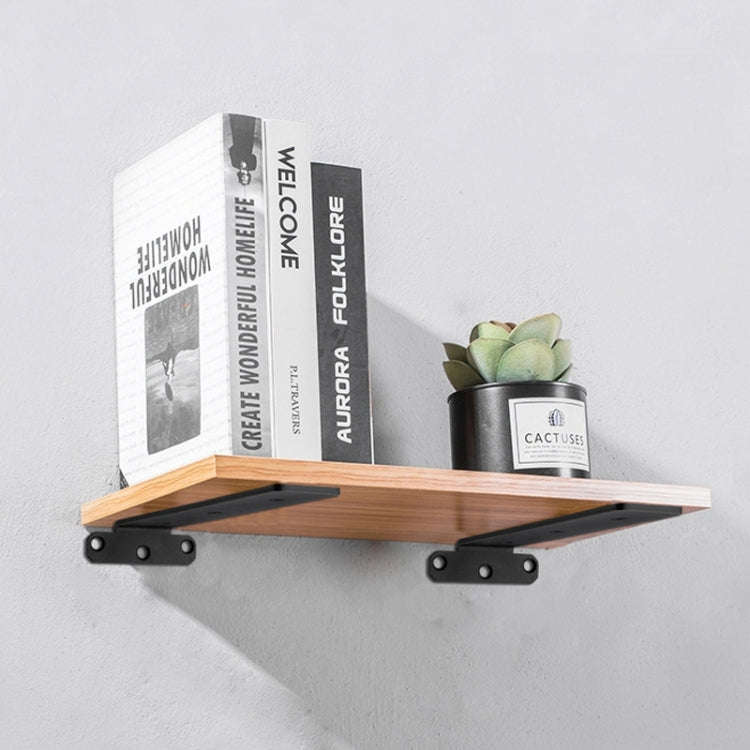 5mm Thick Triangular Bracket Bookshelf Partition Plate, 150mm Black, 200mm Black, 250mm Black, 30...