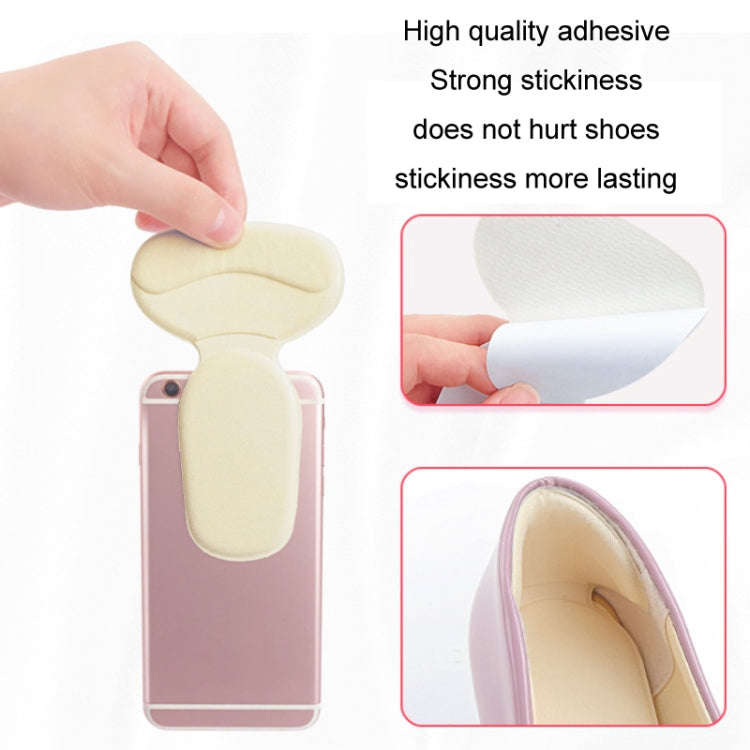 1pair 2 in 1 Half Size Forefoot Pad Anti-drop Sandal Heel Sticker