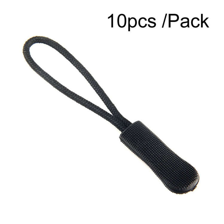 10pcs /Pack TPU Plastic Slider Zipper Cord Caterpillar Puller