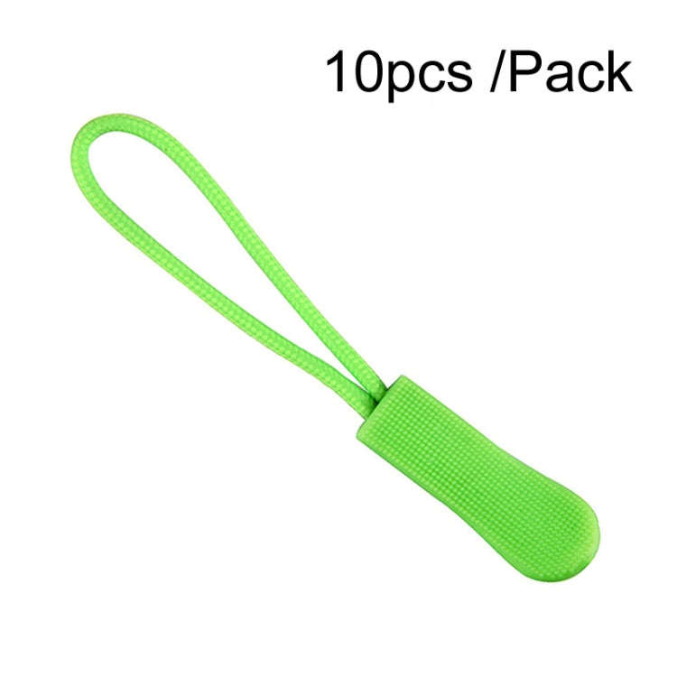 10pcs /Pack TPU Plastic Slider Zipper Cord Caterpillar Puller