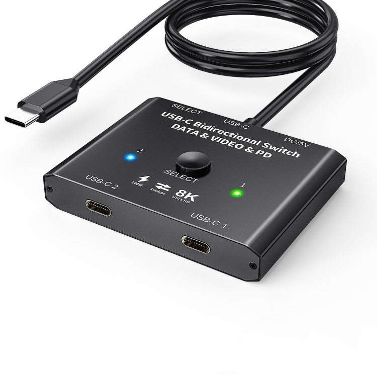 8K30 Type-C / USB-C Bidirectional Switch 10Gbps HD Splitter, KC-C201, C201 Single Machine