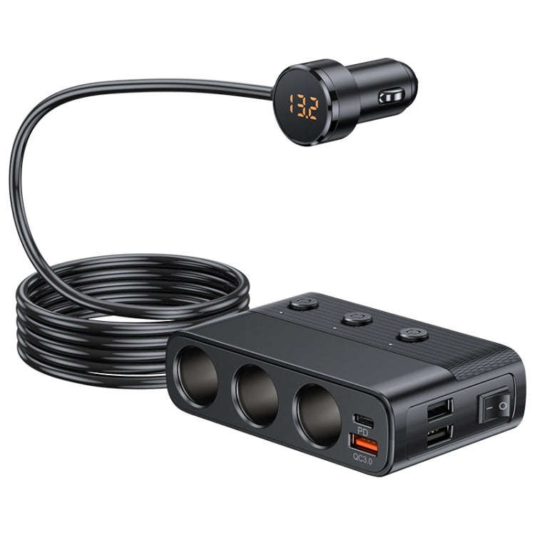 Car Cigarette Lighter USB3.0/PD Interface 127W Car Charger