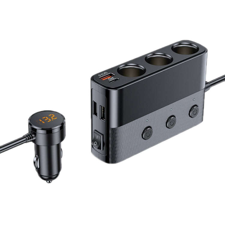 Car Cigarette Lighter USB3.0/PD Interface 127W Car Charger