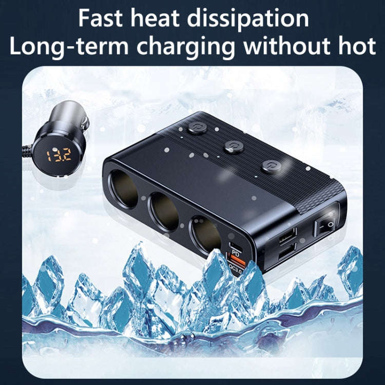 Car Cigarette Lighter USB3.0/PD Interface 127W Car Charger