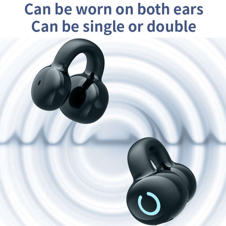 Single Ear Stereo Ear Clamp Type Bone Conduction Bluetooth Earphone, YX09 (Skin Color), YX09 (Bla...