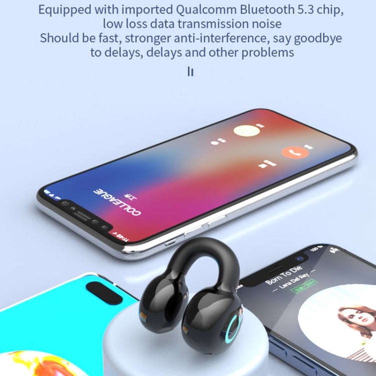 Single Ear Stereo Ear Clamp Type Bone Conduction Bluetooth Earphone, YX09 (Skin Color), YX09 (Bla...