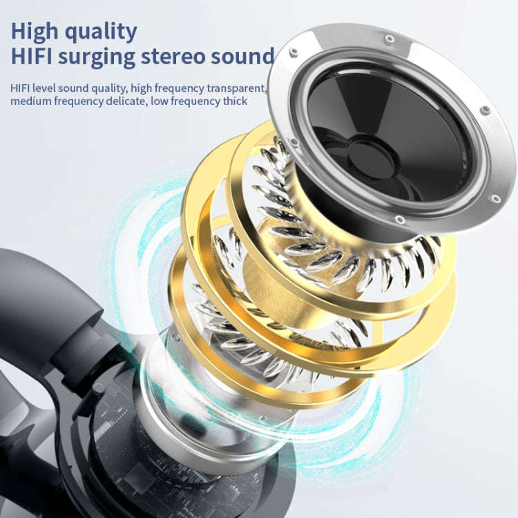 Single Ear Stereo Ear Clamp Type Bone Conduction Bluetooth Earphone, YX09 (Skin Color), YX09 (Bla...