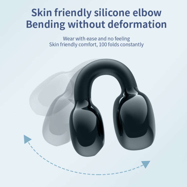 Single Ear Stereo Ear Clamp Type Bone Conduction Bluetooth Earphone, YX09 (Skin Color), YX09 (Bla...