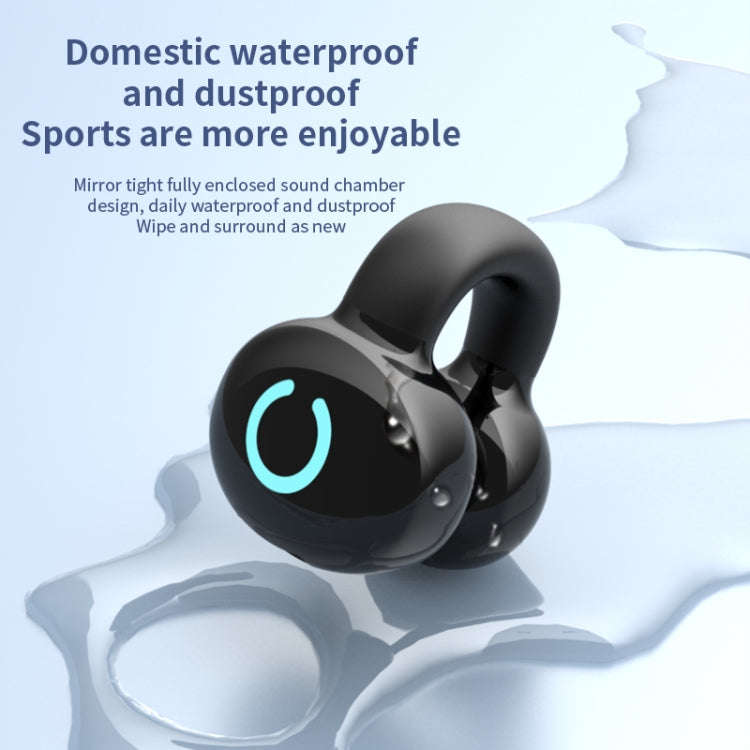 Single Ear Stereo Ear Clamp Type Bone Conduction Bluetooth Earphone, YX09 (Skin Color), YX09 (Bla...