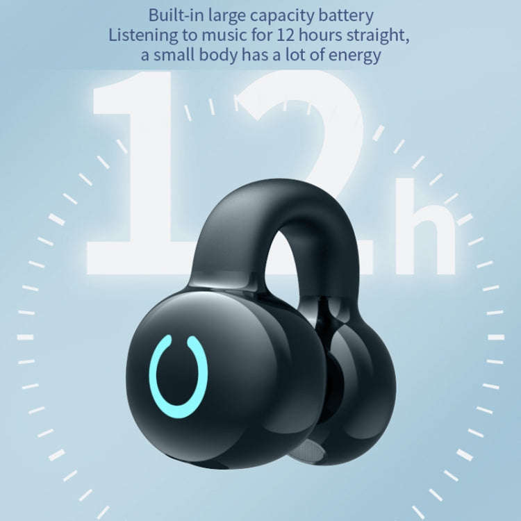 Single Ear Stereo Ear Clamp Type Bone Conduction Bluetooth Earphone, YX09 (Skin Color), YX09 (Bla...